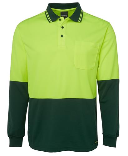 JB 6HVPL HiVis Traditional Long Sleeve POLO - Beyond Safety
